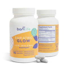Bari Life Hair, Skin & Nails supplement bottle on white background