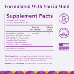 BariMelts Berberine Phytosome 550mg bottle and label