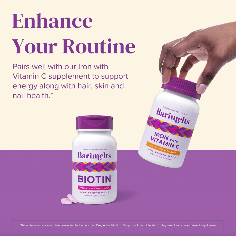 Gluten-free and dairy-free Bariatric Biotin supplement