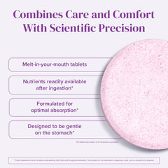 Label showing vitamins and ingredients