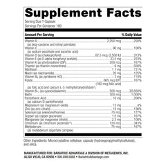 Close-up of Bariatric Advantage ADEK Multi bottle