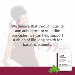 Product display with Peppermint flavor and 30-count bottle