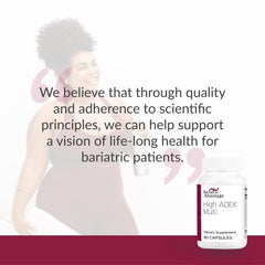 Lifestyle image showing bariatric patient taking supplements