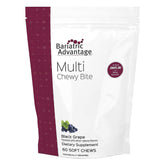 Bariatric Advantage Multi Chewy Bite Black Grape bottle on countertop