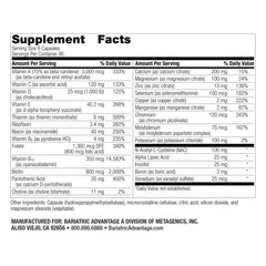 Front view of Bariatric Advantage 540-capsule bottle