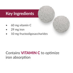 Passion fruit flavor packaging of Bariatric Advantage iron supplement