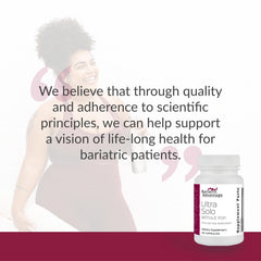 Lifestyle image of bariatric patient taking Ultra Solo Without Iron