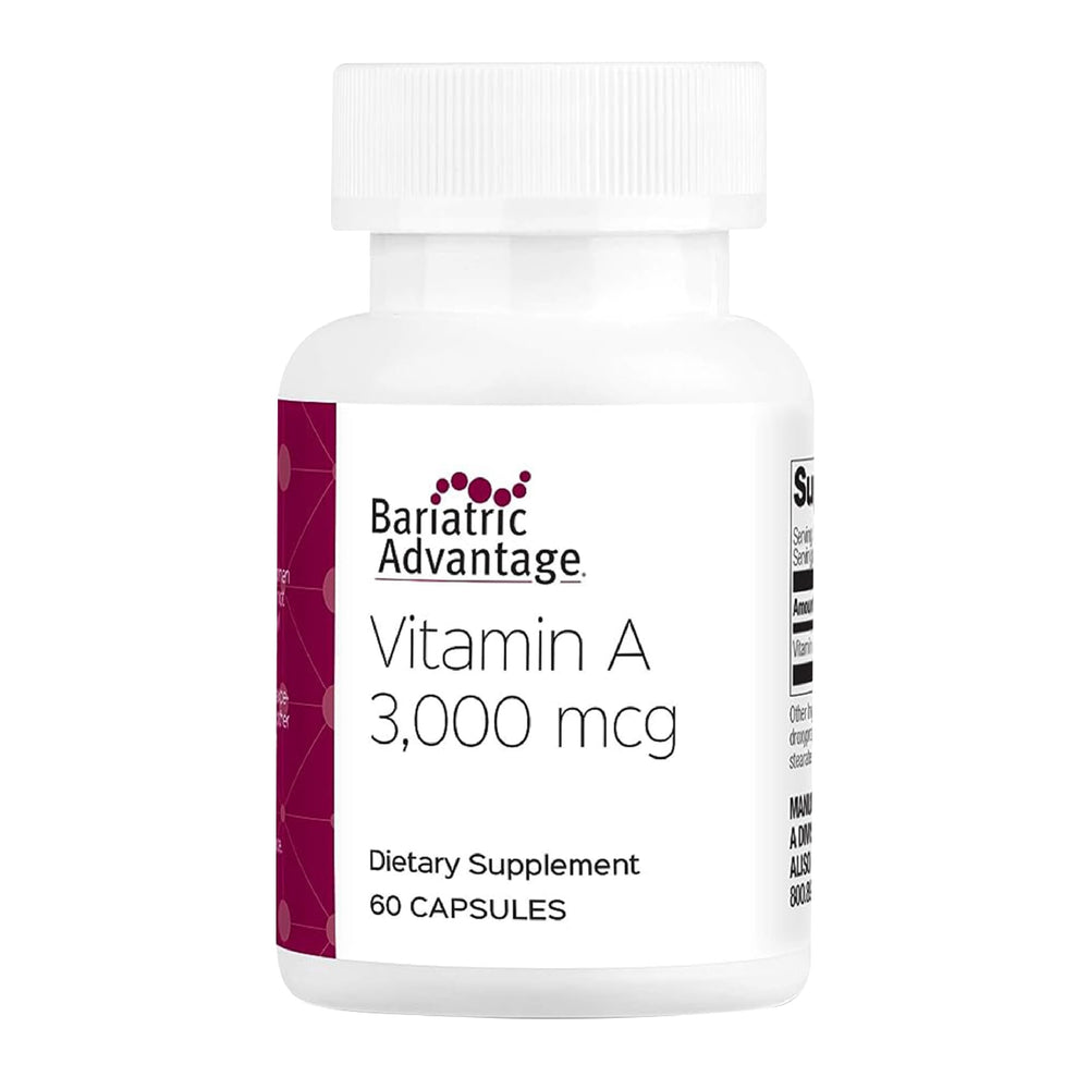 Vitamin A bottle label – 60-count Bariatric Advantage