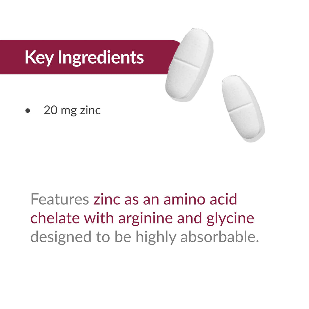 Immune and tissue health support from zinc chelate