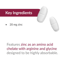 Immune and tissue health support from zinc chelate
