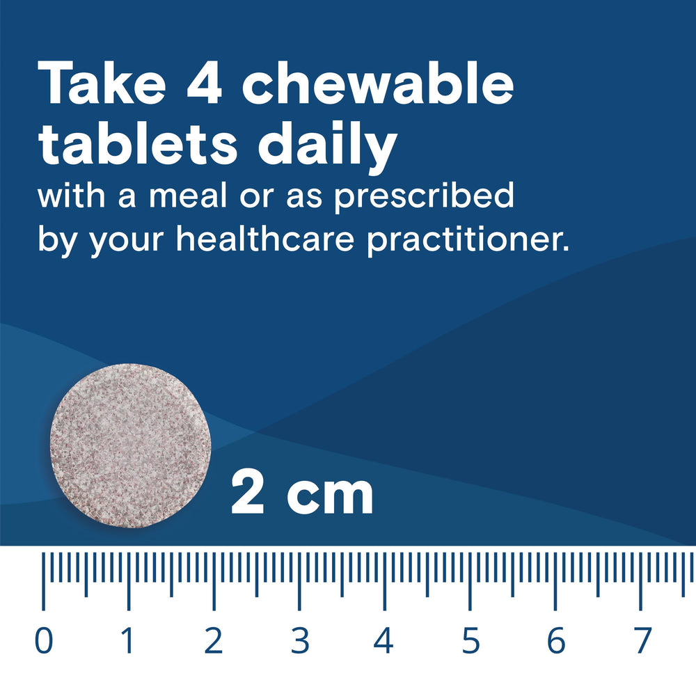 Bottle highlighting iron and calcium content