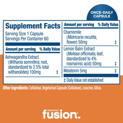 Ashwagandha ingredient in Bariatric Fusion Sleep Support