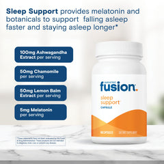 Chamomile and lemon balm ingredients in Bariatric Fusion Sleep Support