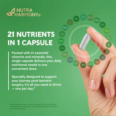Illustration of the 21 essential vitamins and minerals