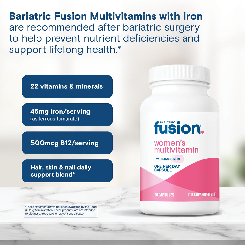 Gluten-free and sugar-free bariatric multivitamin for women