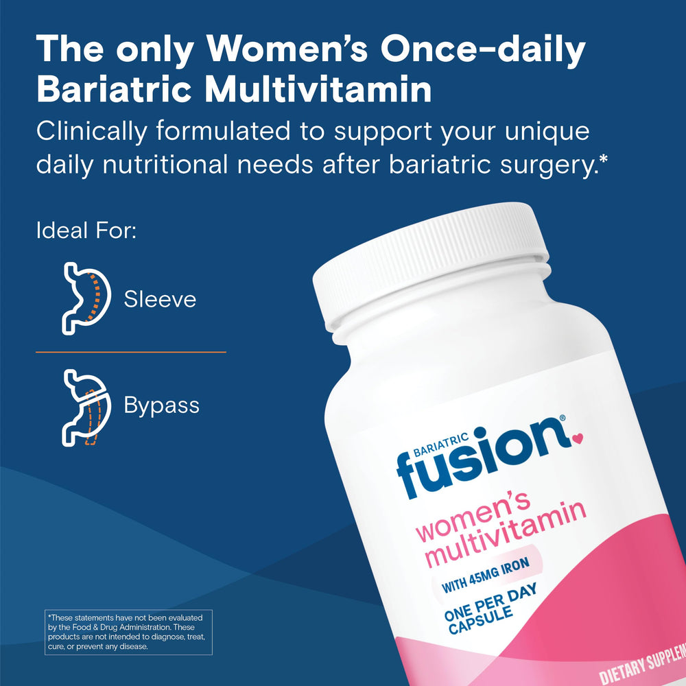 Hair, skin, and nails support from Bariatric Fusion women's multivitamin
