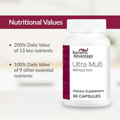 High-potency bariatric multivitamin capsules