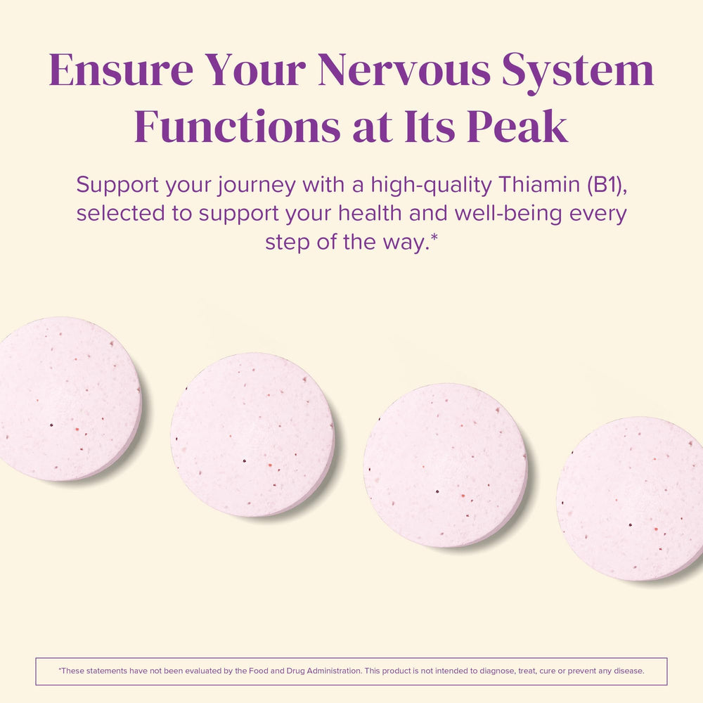 Natural berry flavor BariMelts B1 vitamin packaging