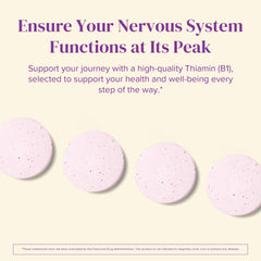 Natural berry flavor BariMelts B1 vitamin packaging