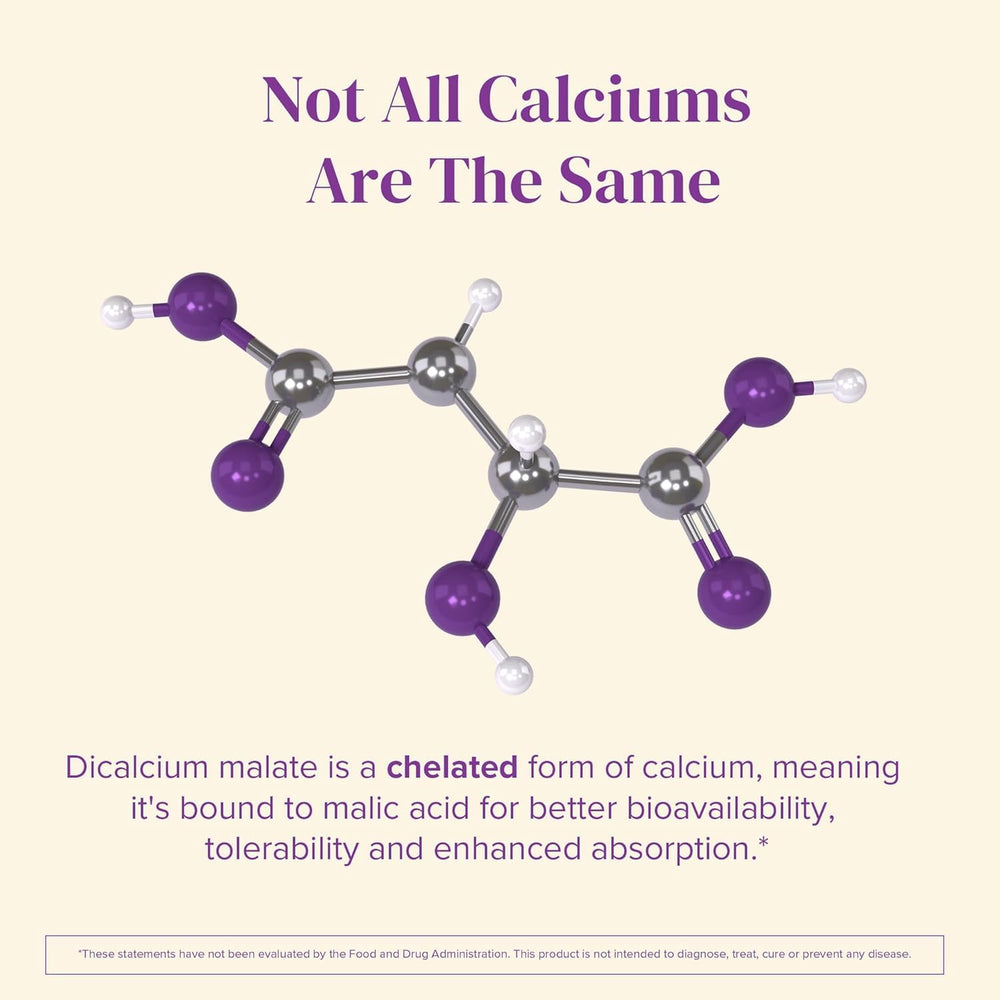 Nutrition facts panel for Barimelts Quick-Glide Calcium