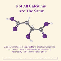 Nutrition facts panel for Barimelts Quick-Glide Calcium