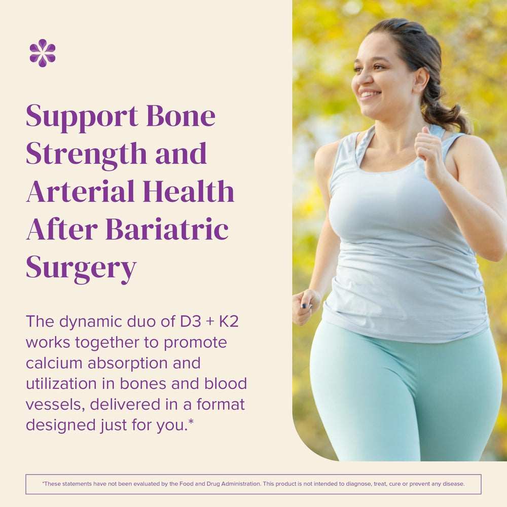 BariMelts supplement facts label highlighting 5000 IU D3 and MK-7 K2 potency
