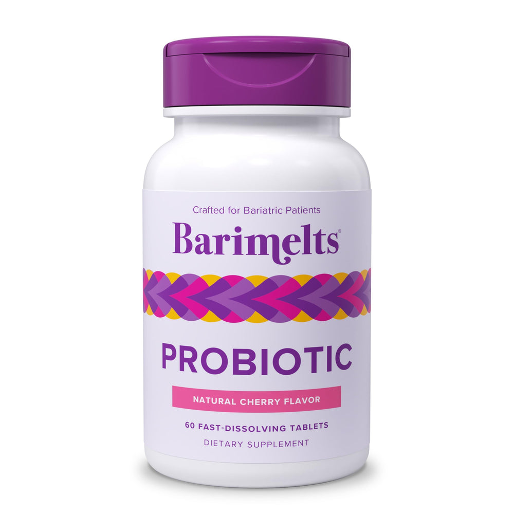 Barimelts Probiotic bottle with label visible