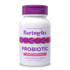 Barimelts Probiotic bottle with label visible