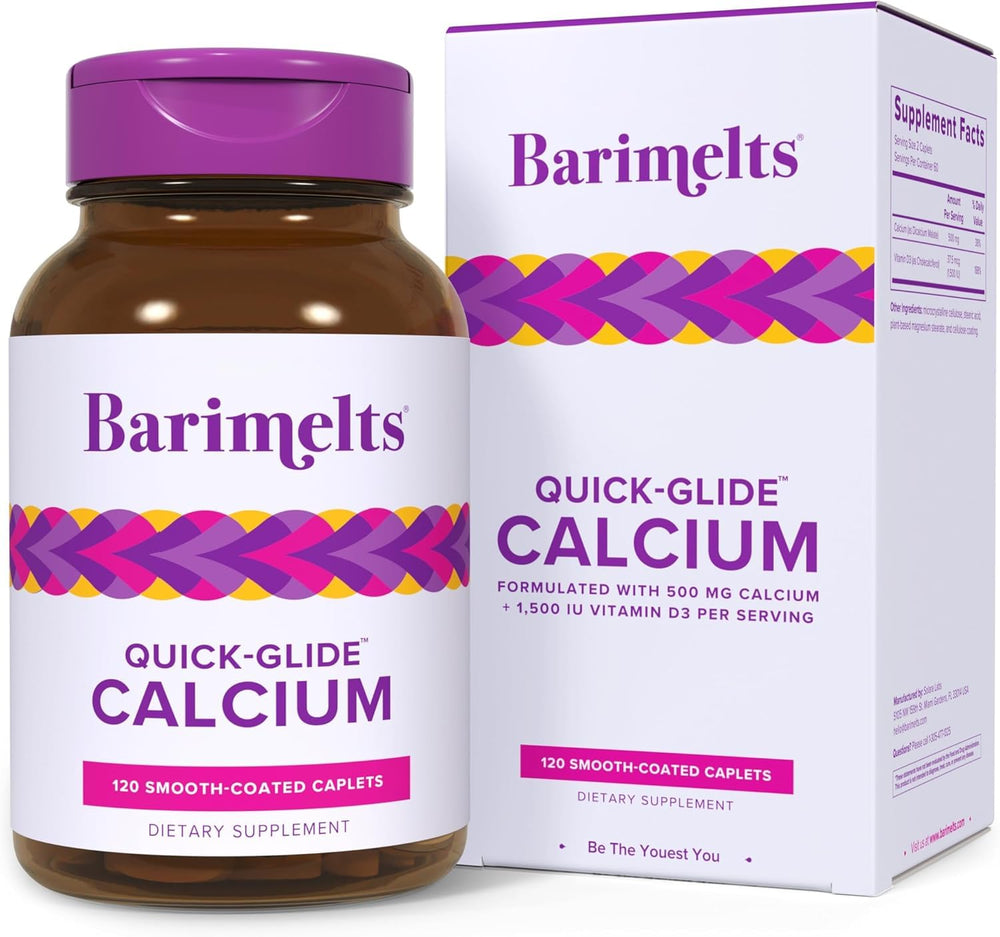 Barimelts Quick-Glide Calcium caplets close-up
