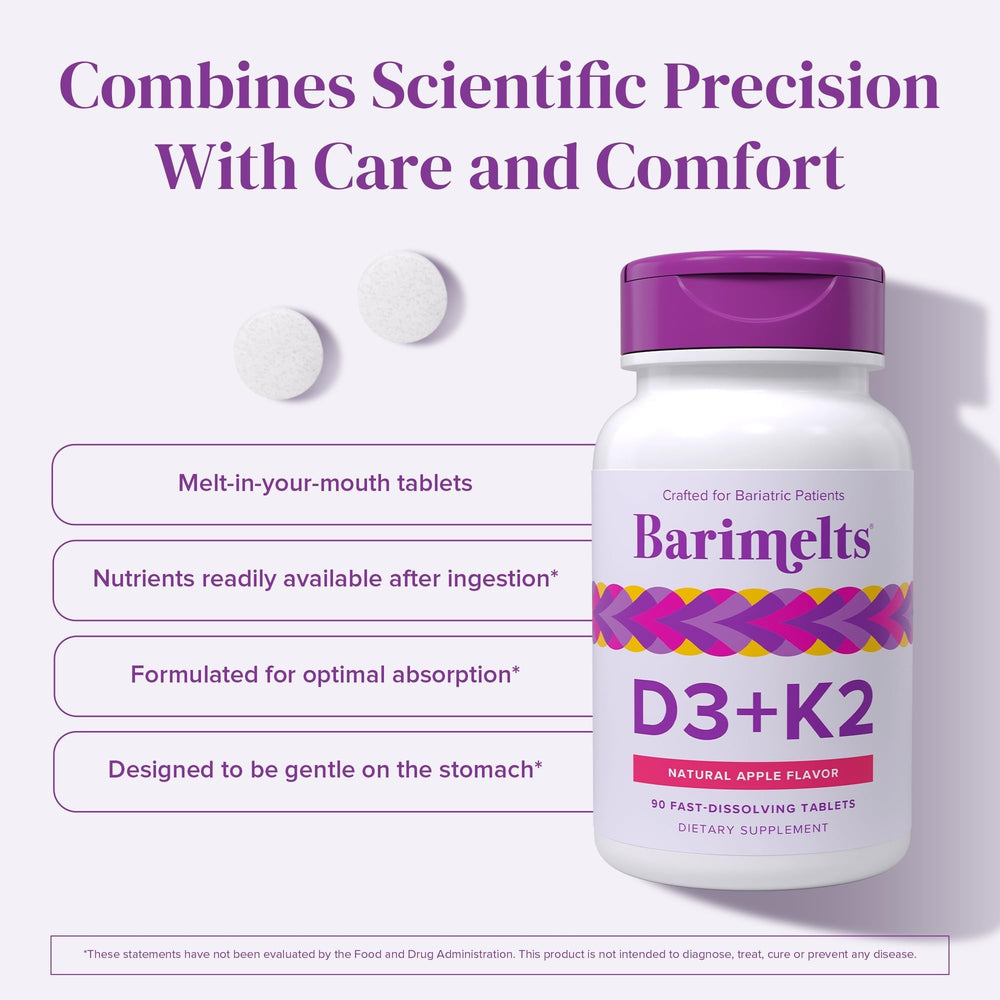 Demonstration of BariMelts tablet dissolving on tongue for bariatric-friendly dosing