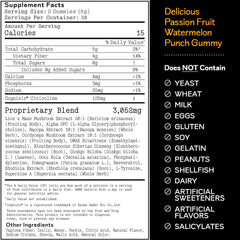 Gummies with Lion’s Mane and Cordyceps imagery