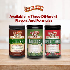 Barlean's Greens Powder manufactured in the USA