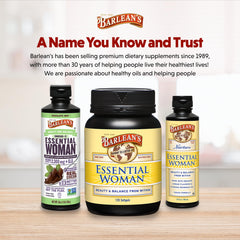 Made in the USA Barlean's Essential Woman bottle