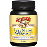 Barlean's Essential Woman supplement bottle for hormone balance