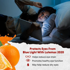 Eye Remedy Tangerine being mixed into oatmeal or smoothie