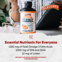 USA-made Barlean's Eye Remedy packaging and logo