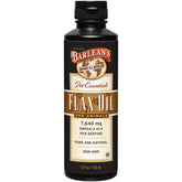 Barlean's Flaxseed Oil for Animals bottle close-up
