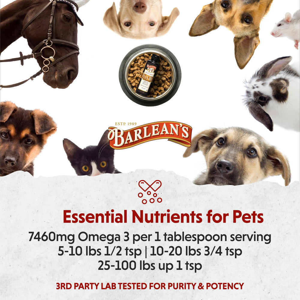 Barlean's Flaxseed Oil for Animals USA-made logo