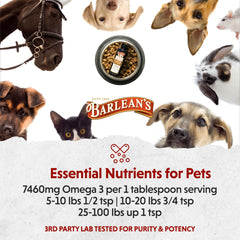 Barlean's Flaxseed Oil for Animals USA-made logo