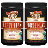 Barlean's Forti-Flax Organic Ground Flaxseed 16 oz 2-pack front label