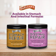 Mixed berry smoothie prepared with Barlean's Intestinal Repair powder