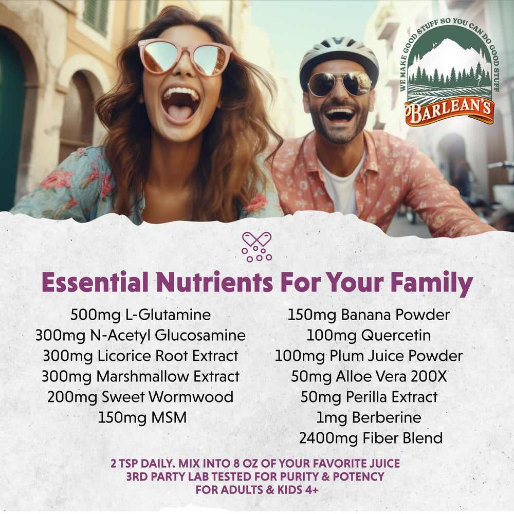 Barlean's product packaging close-up with USA-made branding