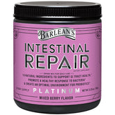 Barlean's Intestinal Repair powder bottle with mixed berry flavor, 6.35 oz