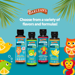 Barlean's Omega-3 Kids Lemonade bottle with Made in USA banner