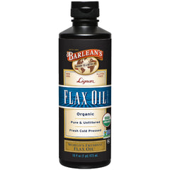 Barlean's Organic Lignan Flaxseed Oil 16 oz bottle