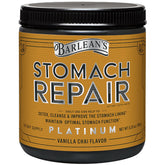 Front view of Barlean's Stomach Repair Vanilla Chai powder bottle 6.35 oz
