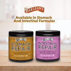 Serving scoop of Barlean's Stomach Repair Vanilla Chai powder