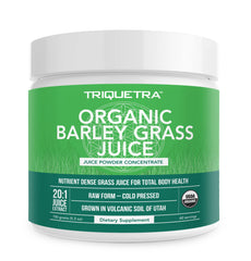 Organic barley grass juice powder harvested in Utah volcanic soil