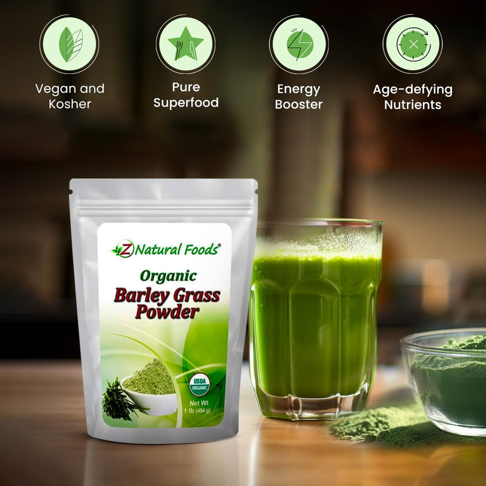 Powder being poured into a smoothie