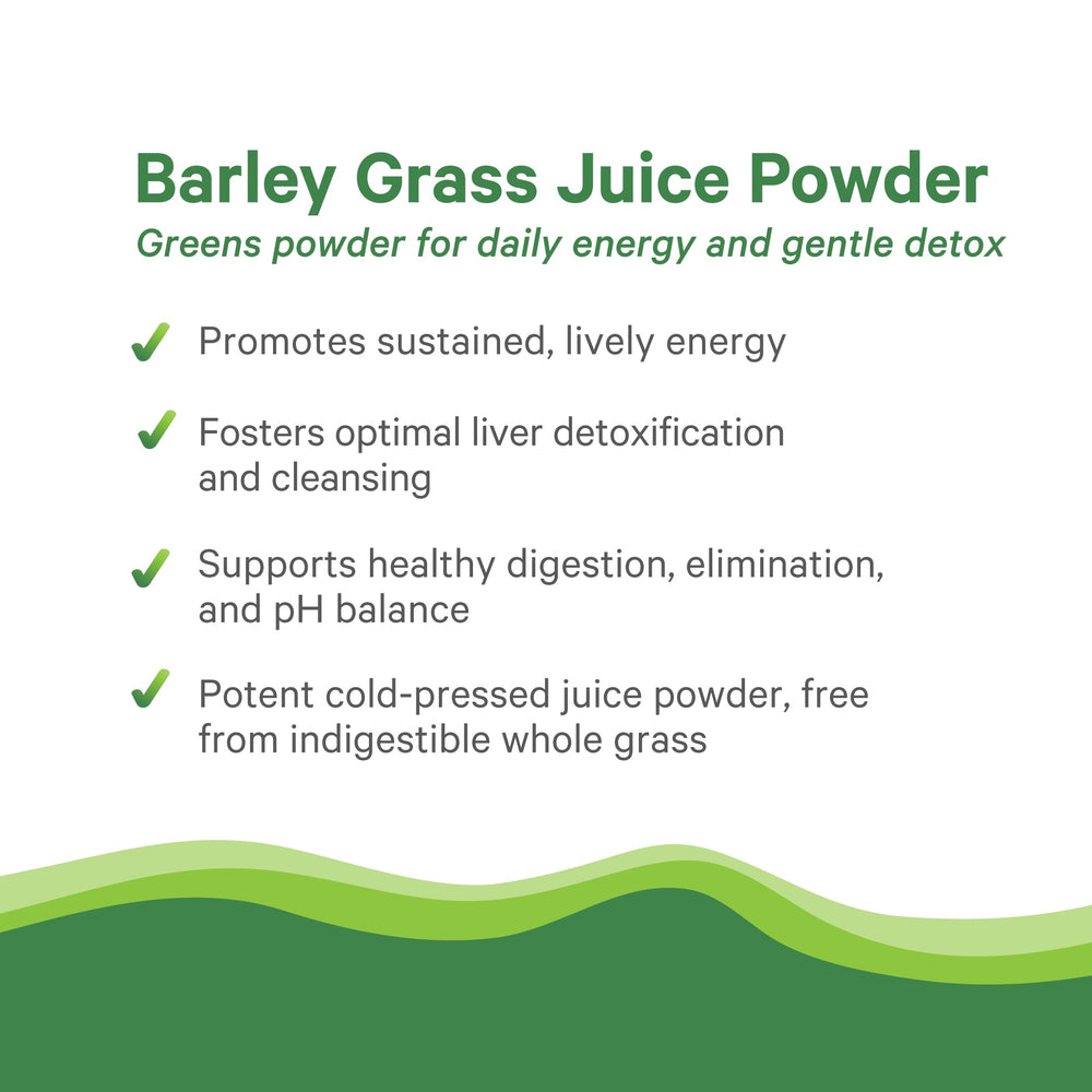 Measuring scoop with barley grass juice powder